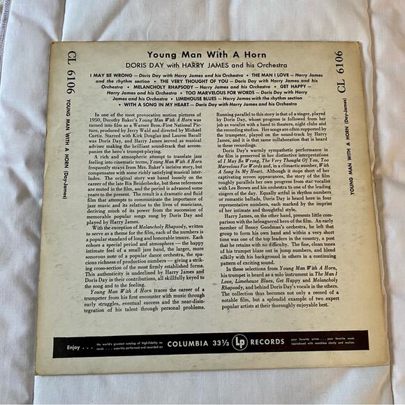 Doris Day and Harry James Young Man With A Horn 10” LP Vintage 33 RPM 1950 - Picture 2 of 10